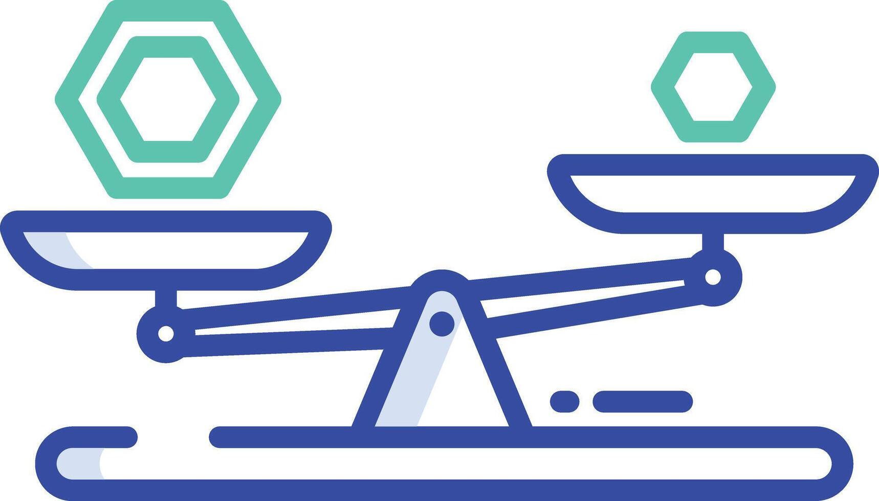 weighing scale outline color illustration vector