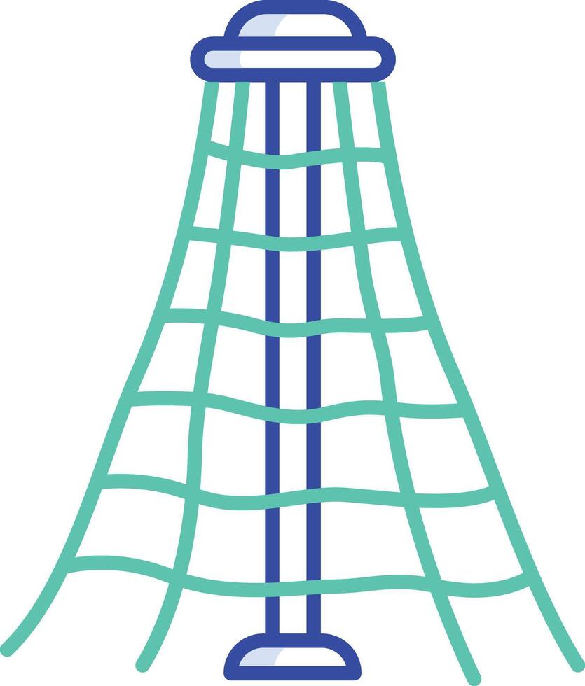 Pyramid outline color illustration vector