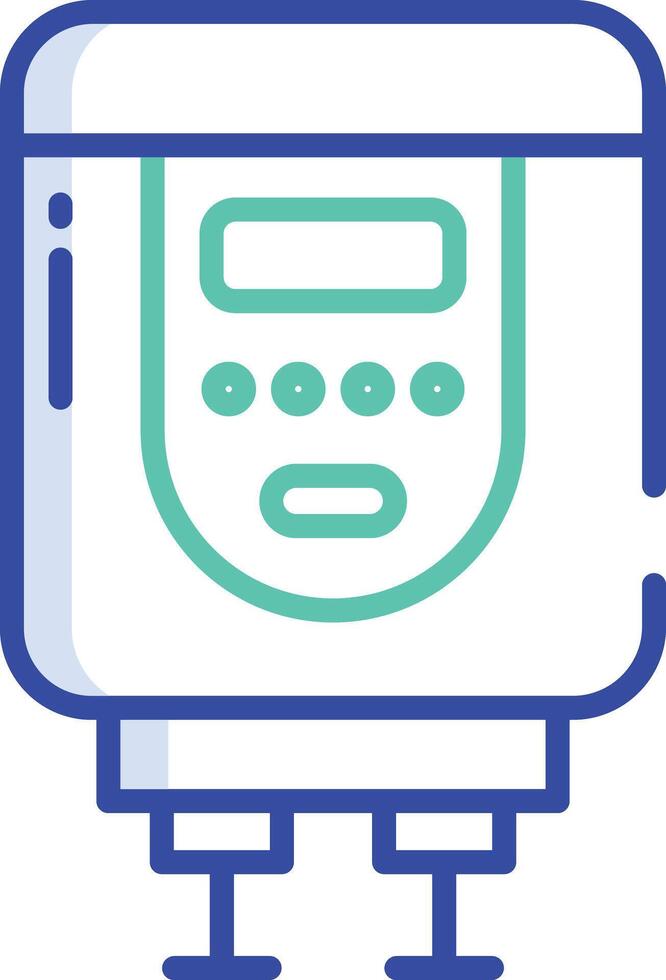 Boiler outline color illustration vector