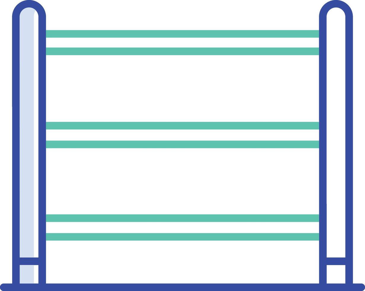 Jumping Bar outline color illustration vector