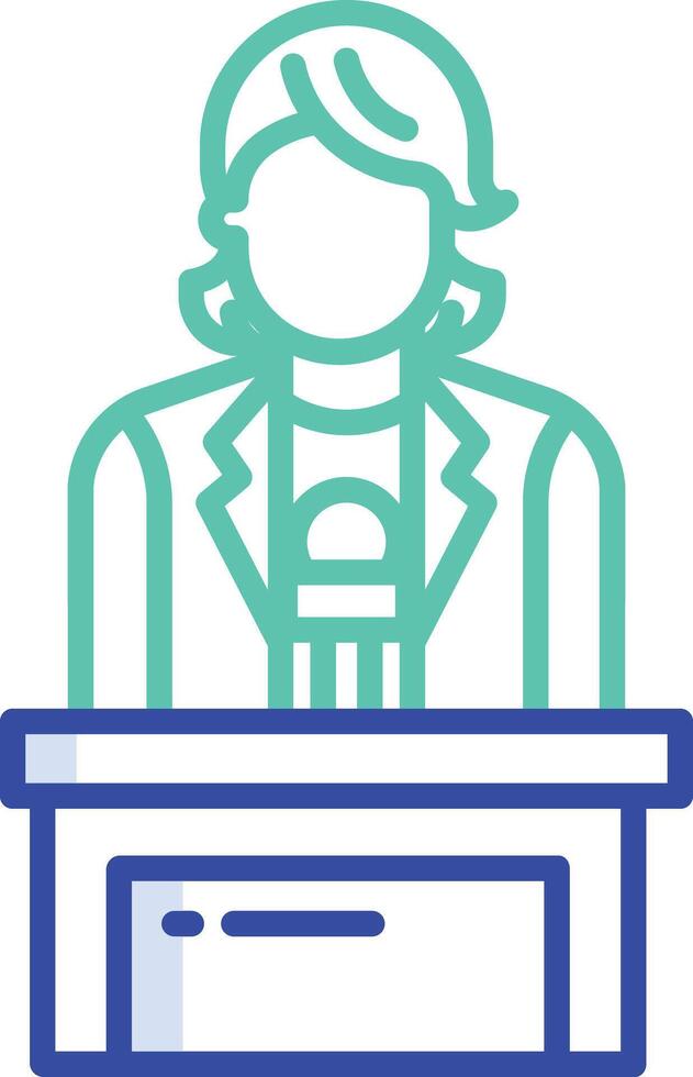Girl avatar outline color illustration vector