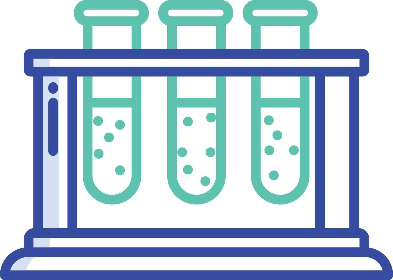 Blood test outline color illustration vector