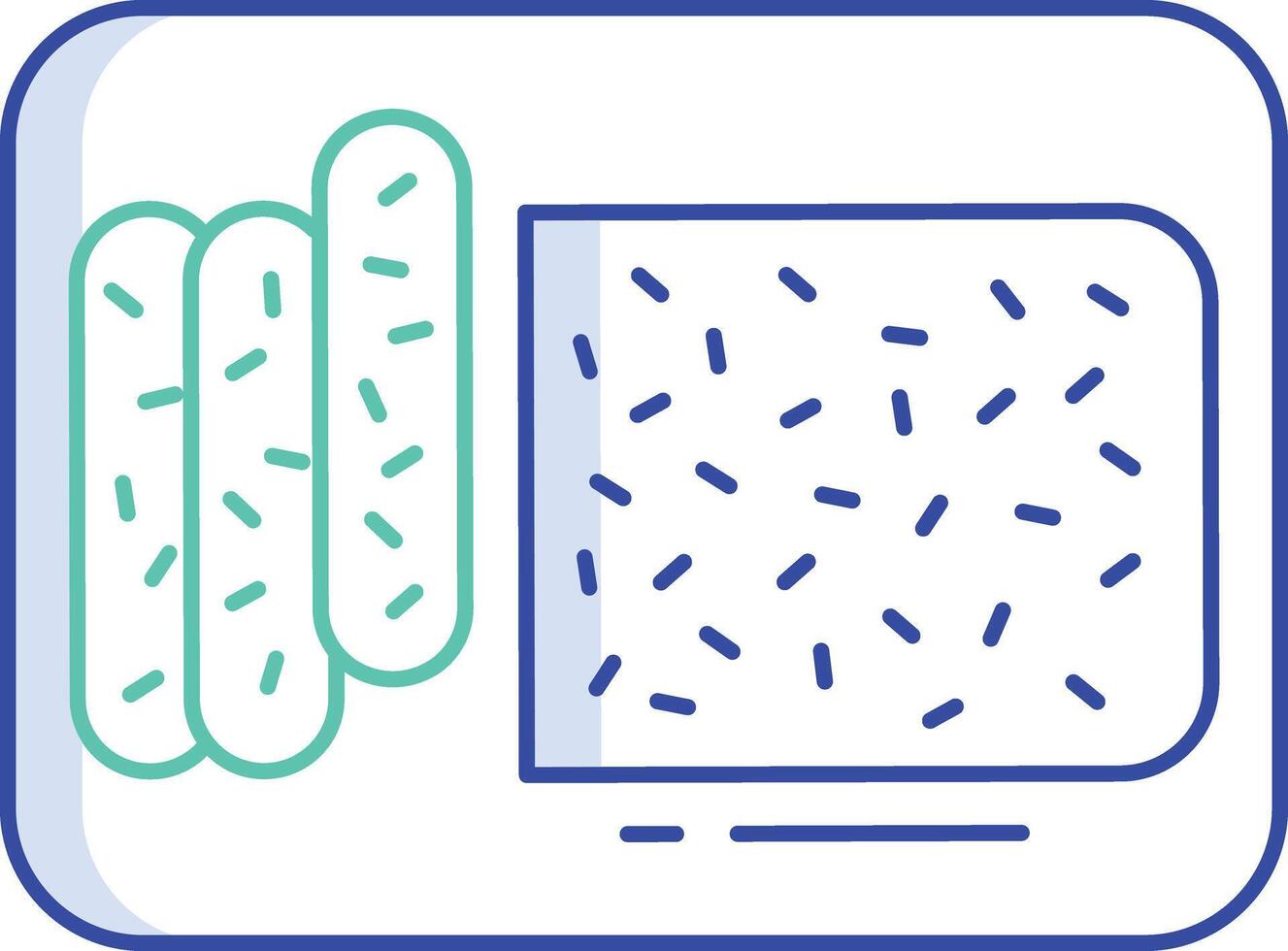 tempeh outline color illustration vector