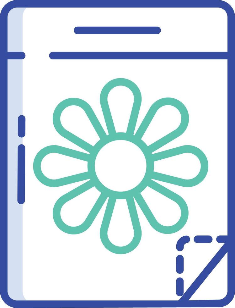 brochure outline color illustration vector