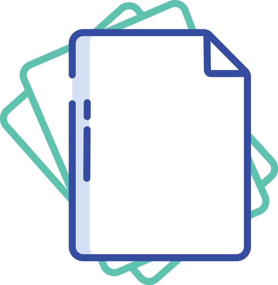 Paper size outline color illustration vector