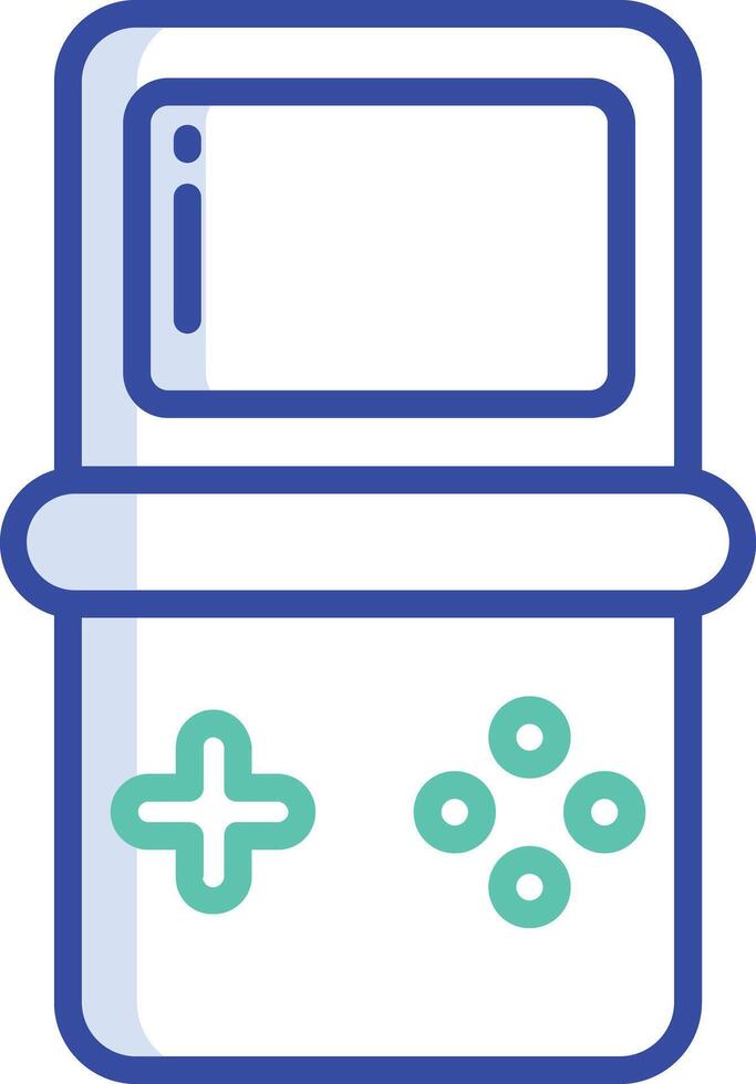 Tetris outline color illustration vector