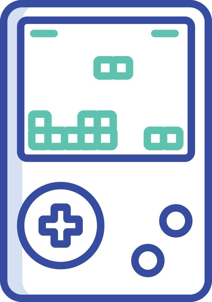 Game outline color illustration vector