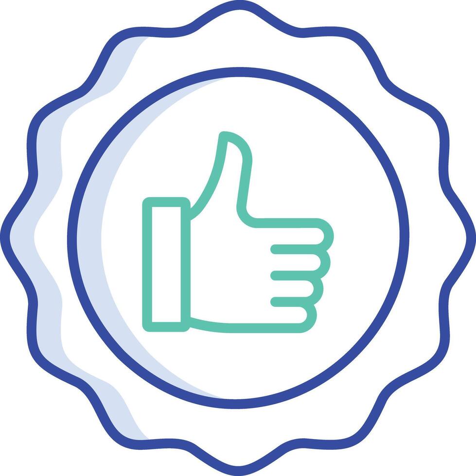 Like outline color illustration vector