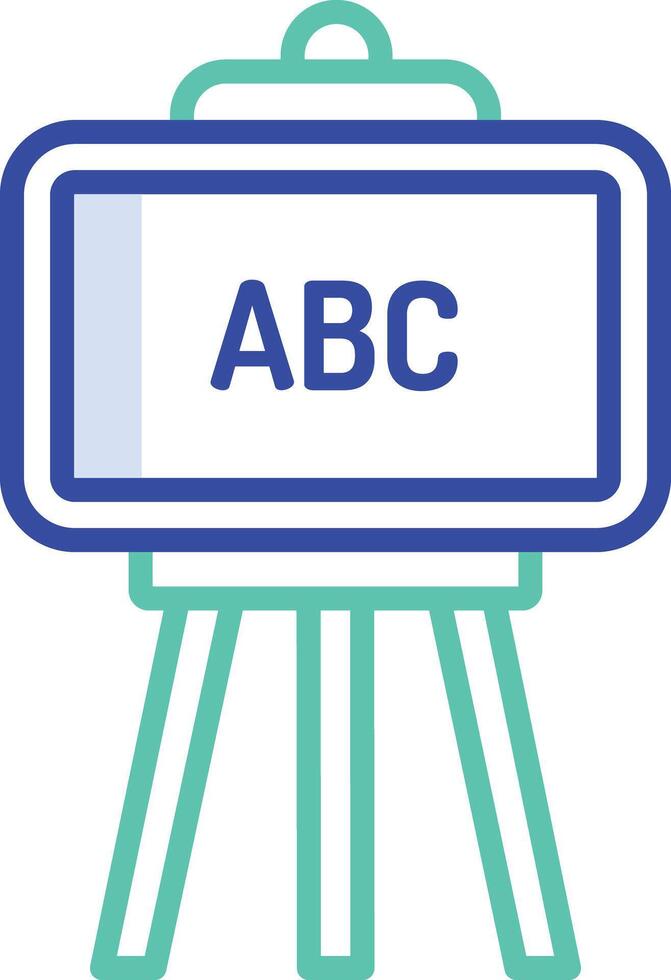 old school blackboard outline color illustration vector