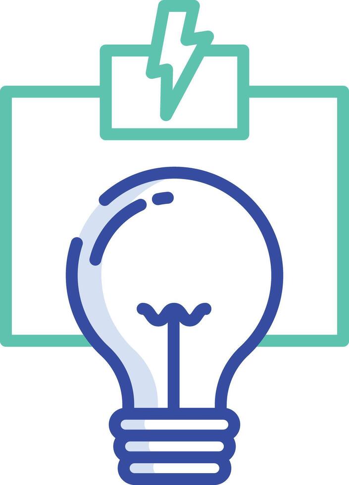 Electricity outline color illustration vector