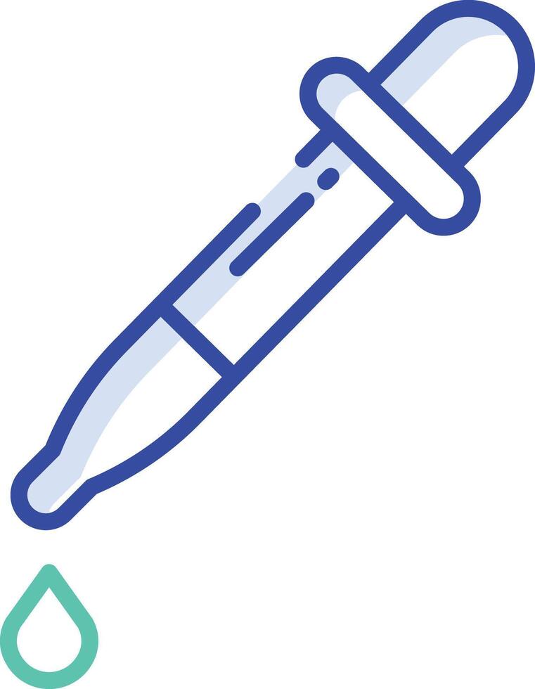 Dropper outline color illustration vector