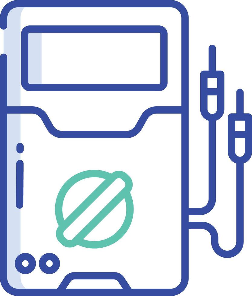 Testing outline color illustration vector