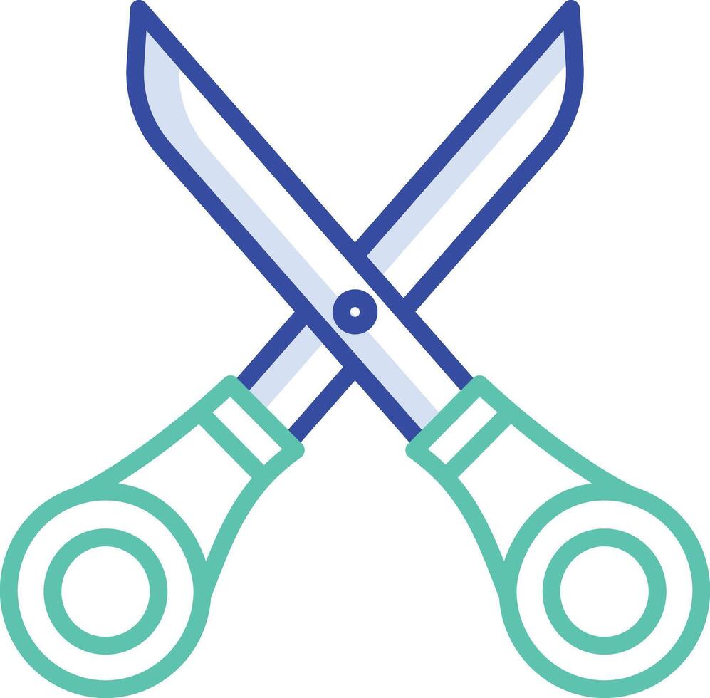 secissor outline color illustration vector