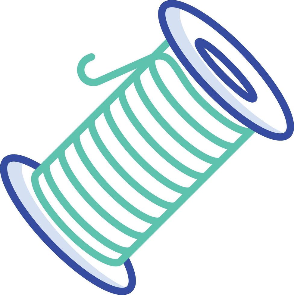 Thread outline color illustration vector
