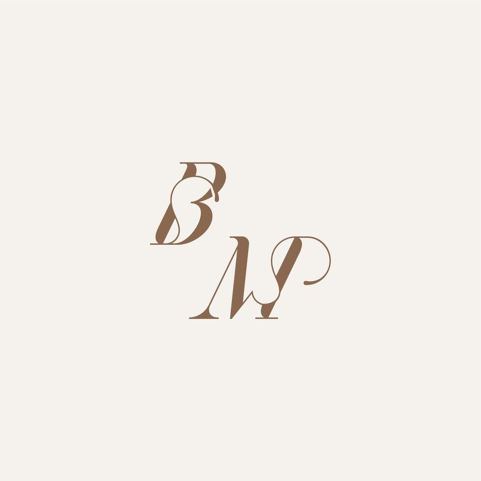 initial monogram logo wedding concept design ideas BM Luxury and Elegant letter vector