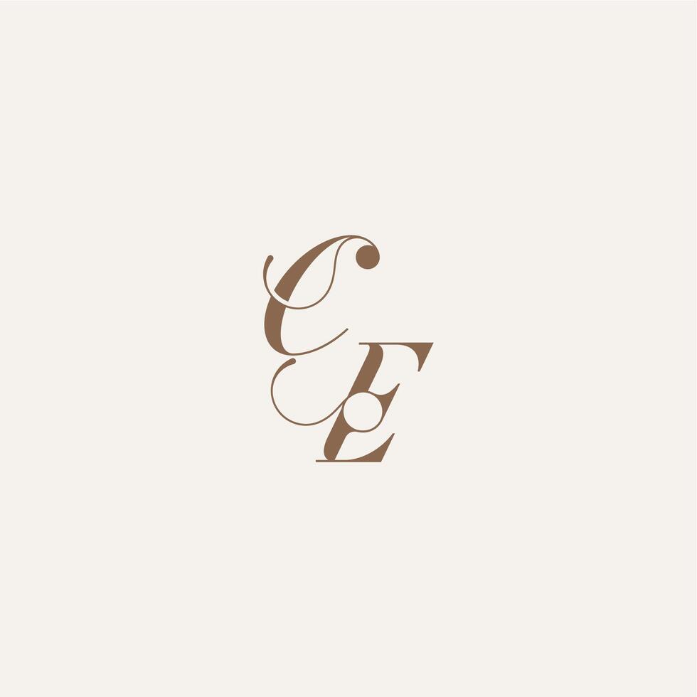 initial monogram logo wedding concept design ideas CE Luxury and Elegant letter vector