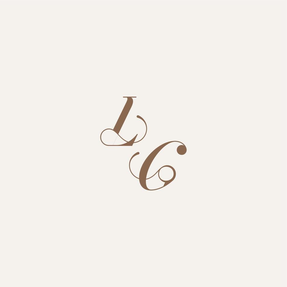 initial monogram logo wedding concept design ideas LG Luxury and Elegant letter vector