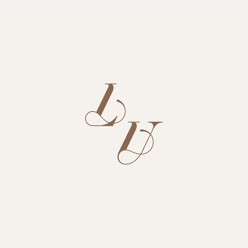 initial monogram logo wedding concept design ideas LU Luxury and Elegant letter vector