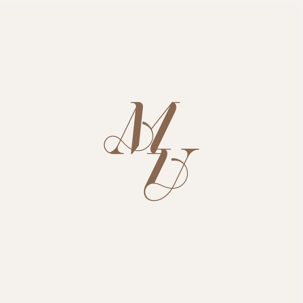 initial monogram logo wedding concept design ideas MU Luxury and Elegant letter vector