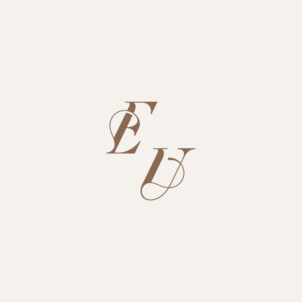 Luxury and Elegant EU wedding concept design ideas initial monogram logo letter vector