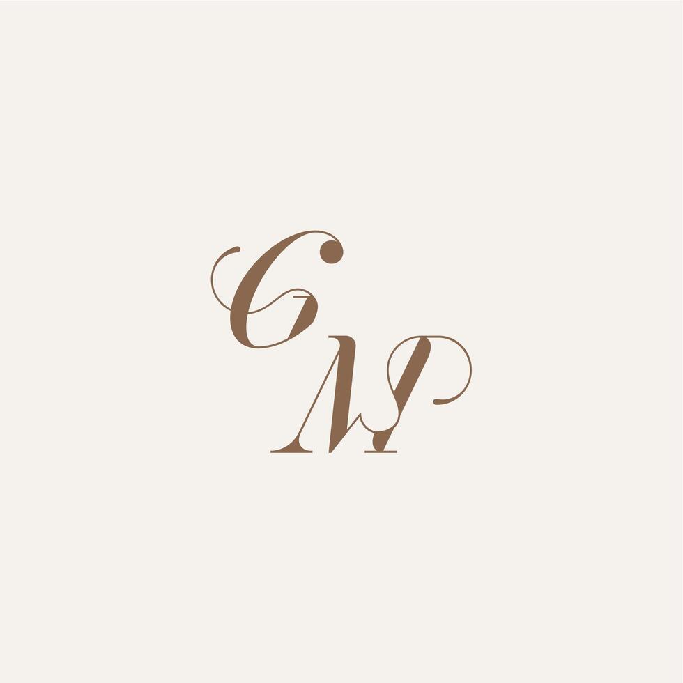 Luxury and Elegant initial monogram logo letter wedding concept design ideas GM vector