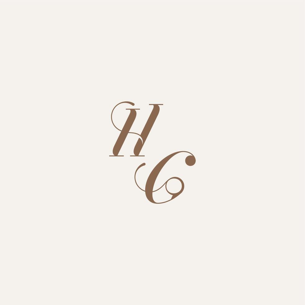 Luxury and Elegant initial monogram logo letter wedding concept design ideas HG vector