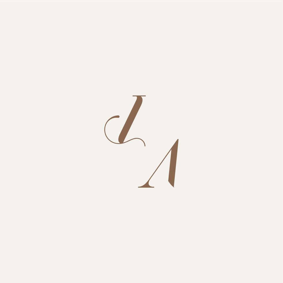 Luxury and Elegant initial monogram logo letter wedding concept design ideas IA vector