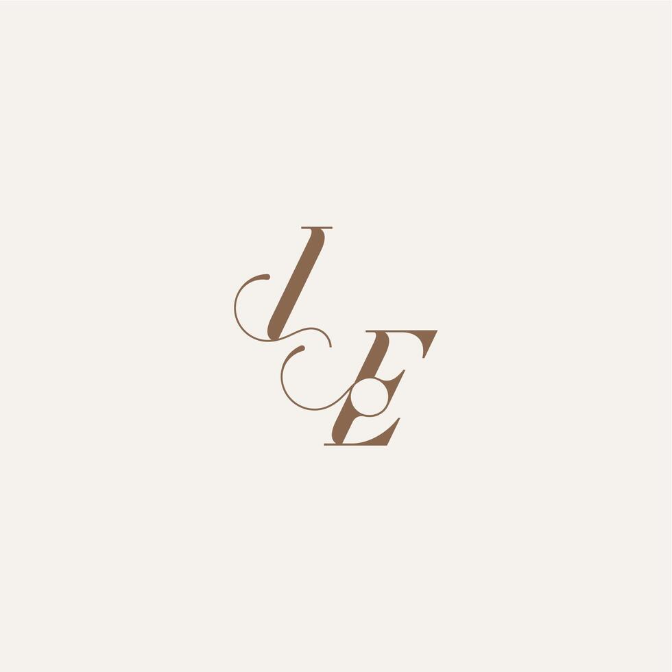 Luxury and Elegant initial monogram logo letter wedding concept design ideas IE vector