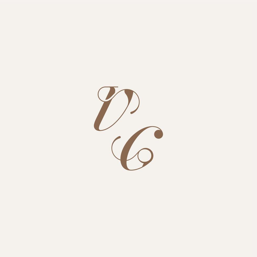 wedding concept design ideas VG initial monogram logo letter Luxury and Elegant vector