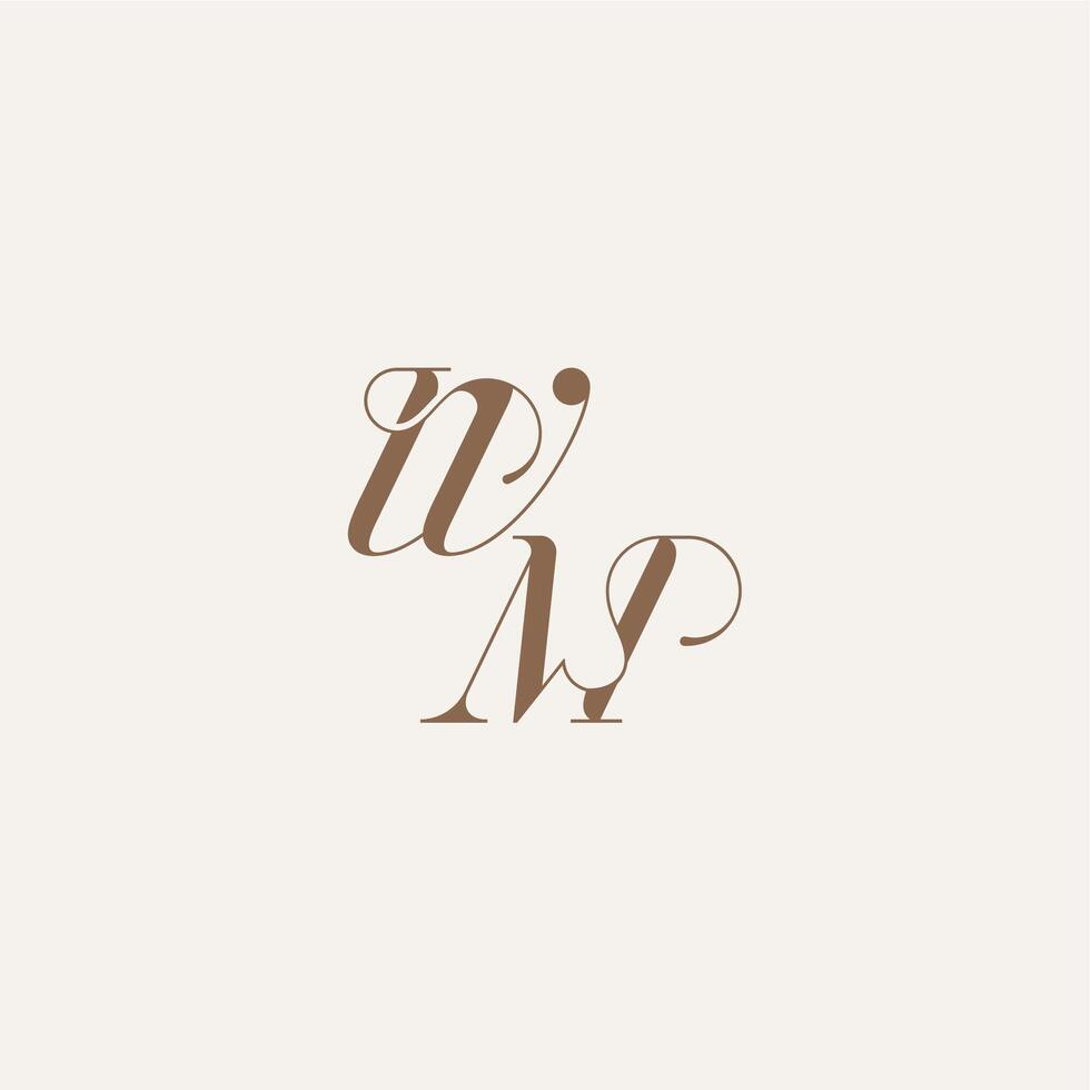 wedding concept design ideas WM initial monogram logo letter Luxury and Elegant vector