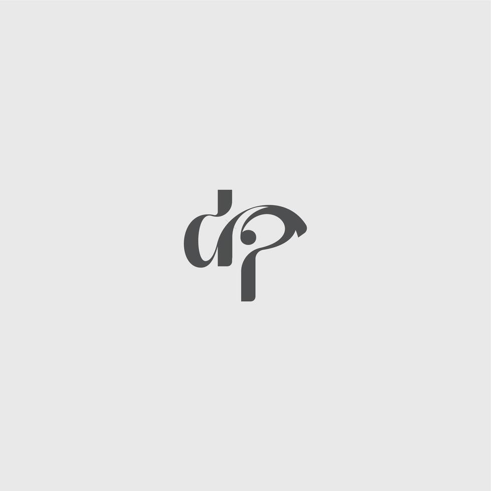 beauty monogram initial logo simple and minimalism DI Classy black fashion letter vector