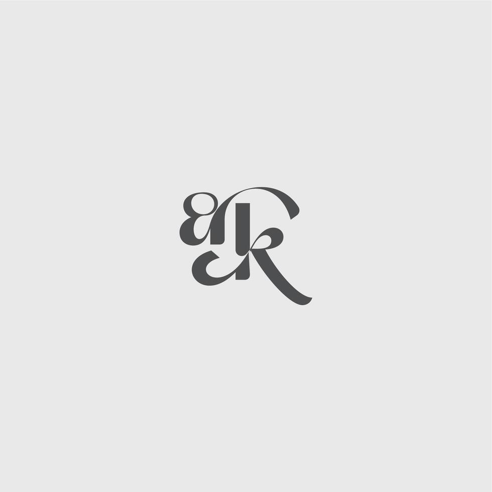 beauty monogram initial logo simple and minimalism AK Classy black fashion letter vector