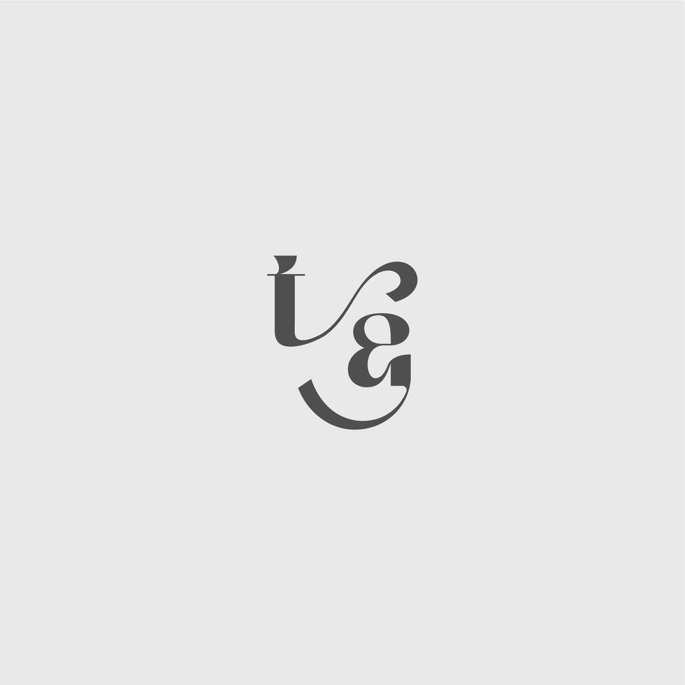 beauty monogram initial logo simple and minimalism TA Classy black fashion letter vector