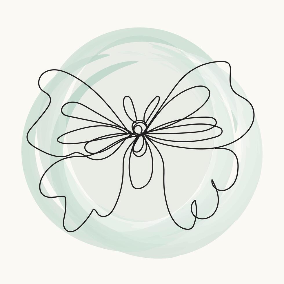 Butterfly Line Art vector