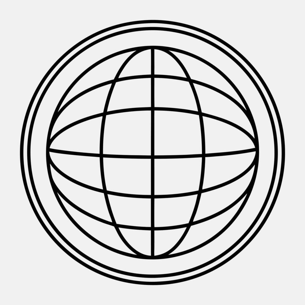 globe icon design vector