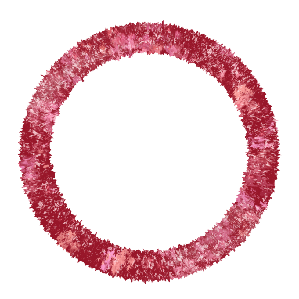 Red and pink abstract circle on a transparent background png