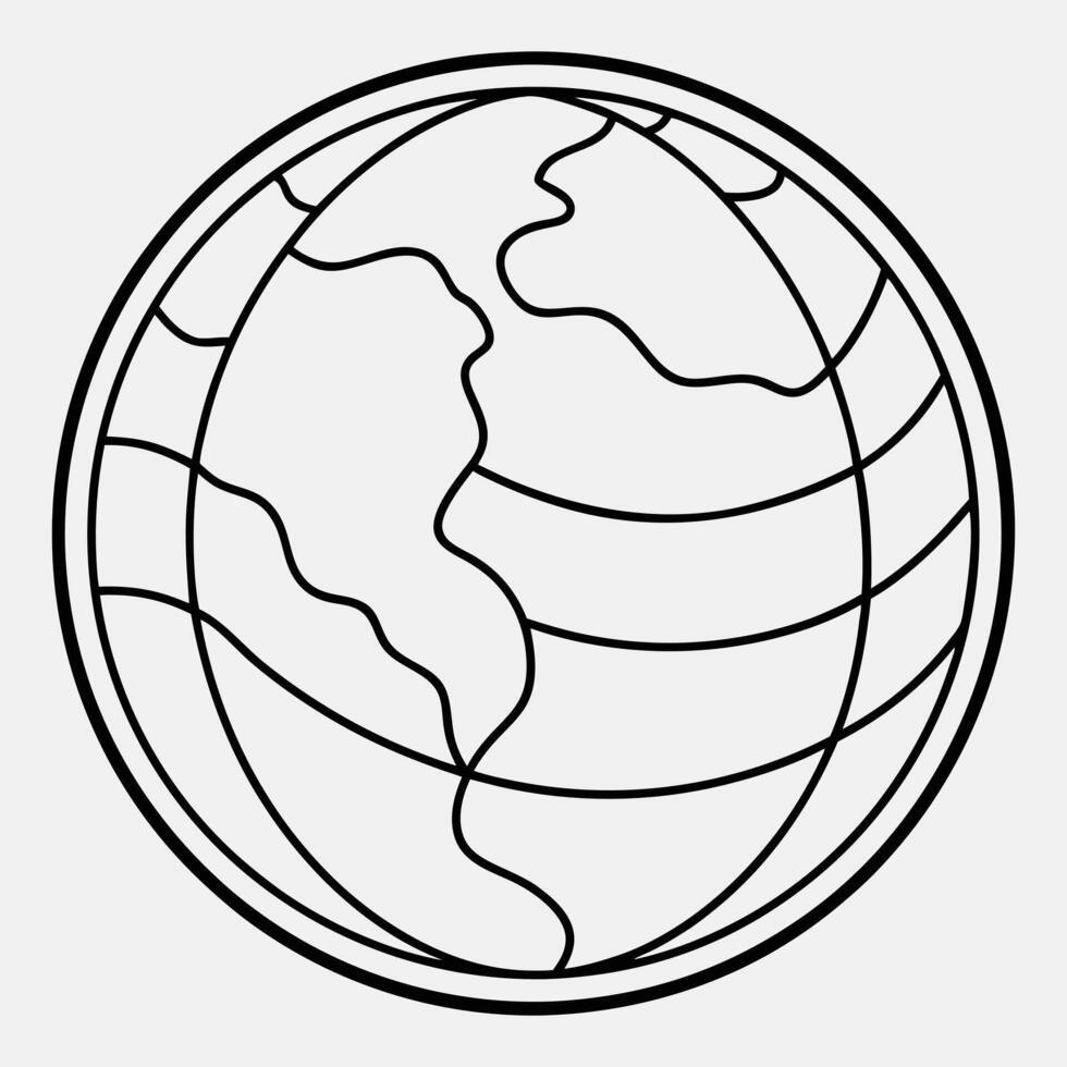 globe icon design vector