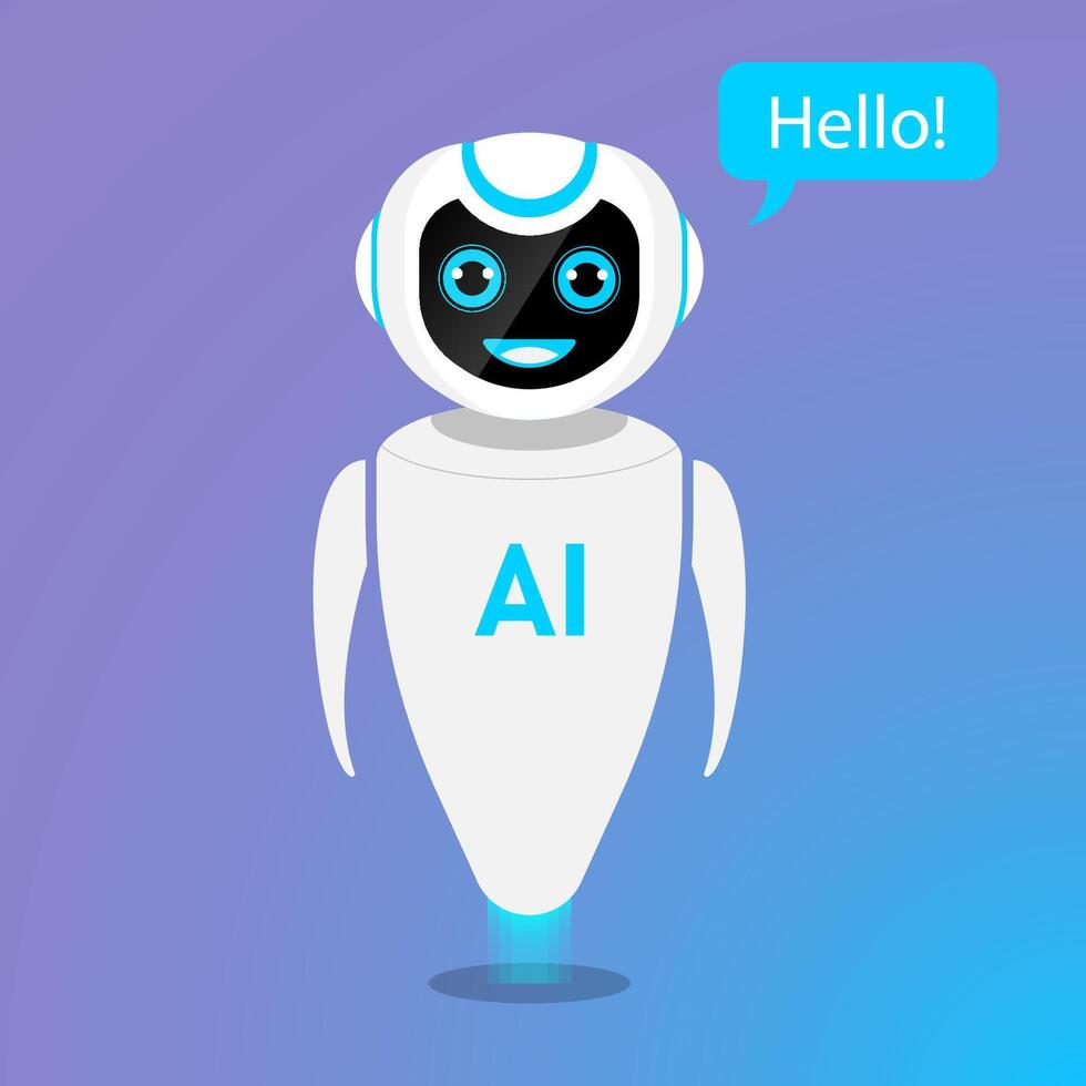 Chat Bot neural network, AI servers and robots technology, artificial bot mind and intelligent robotic building. Customer support service vector