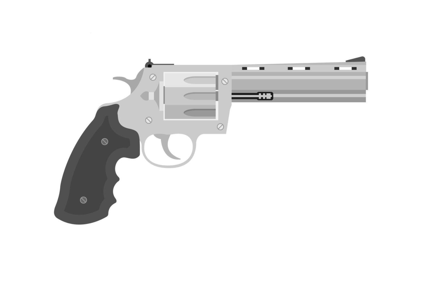Vintage retro western wild west hand gun revolver cowboy vector