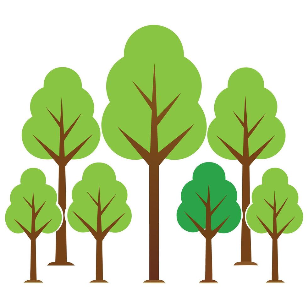 Set tree. high resolution set tree vector