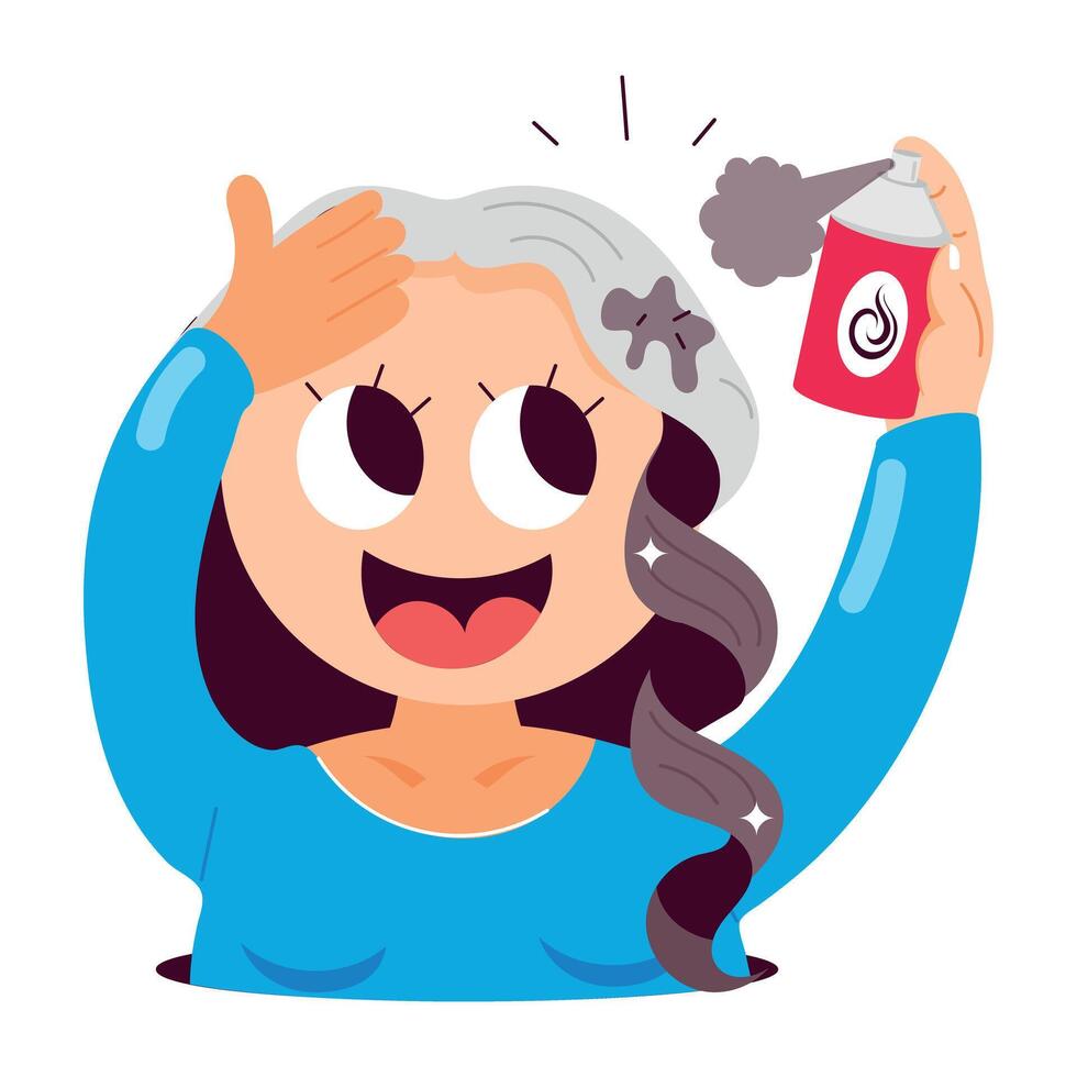 WeA comic style sticker of dye sprayb vector