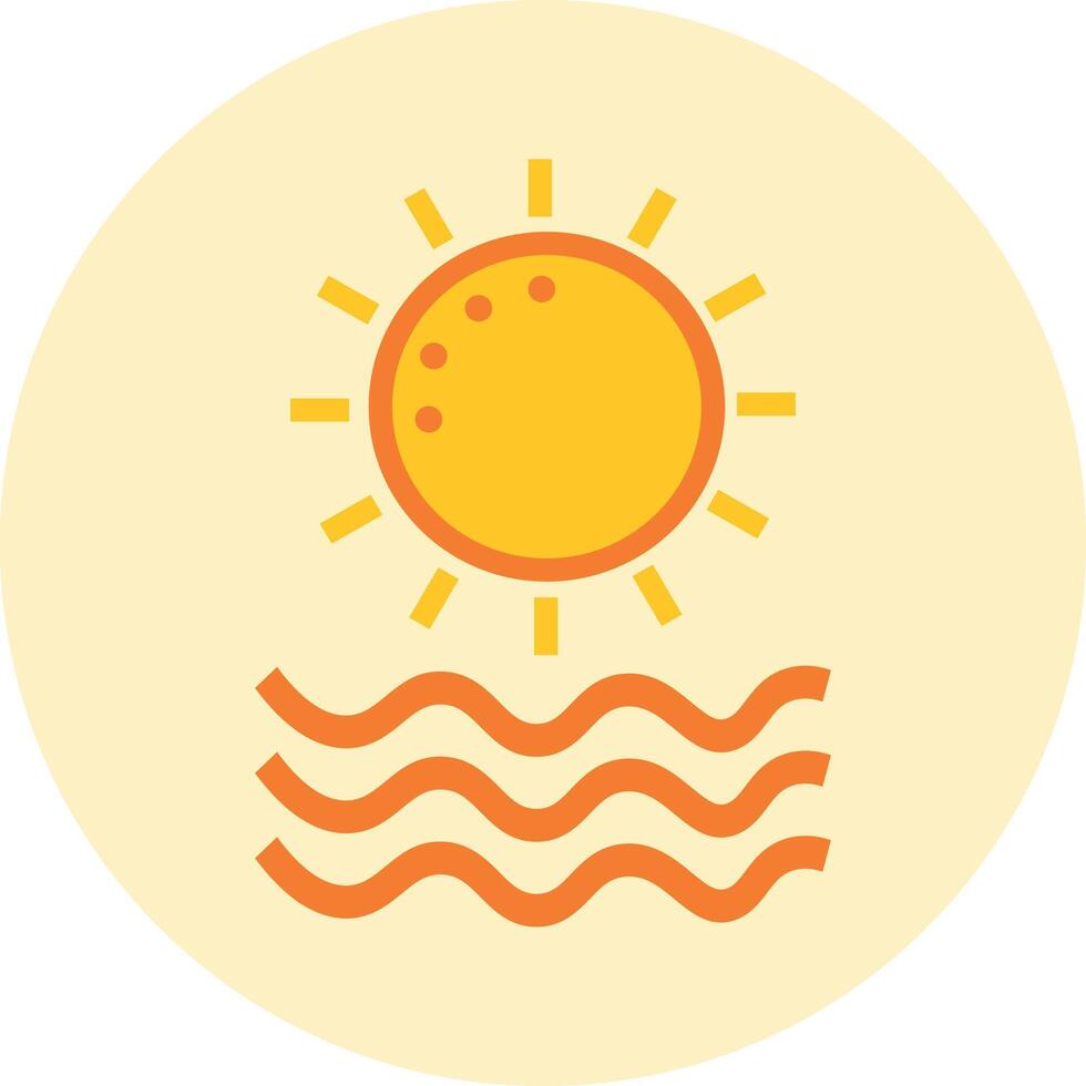 Sun Colorful Icon Design vector