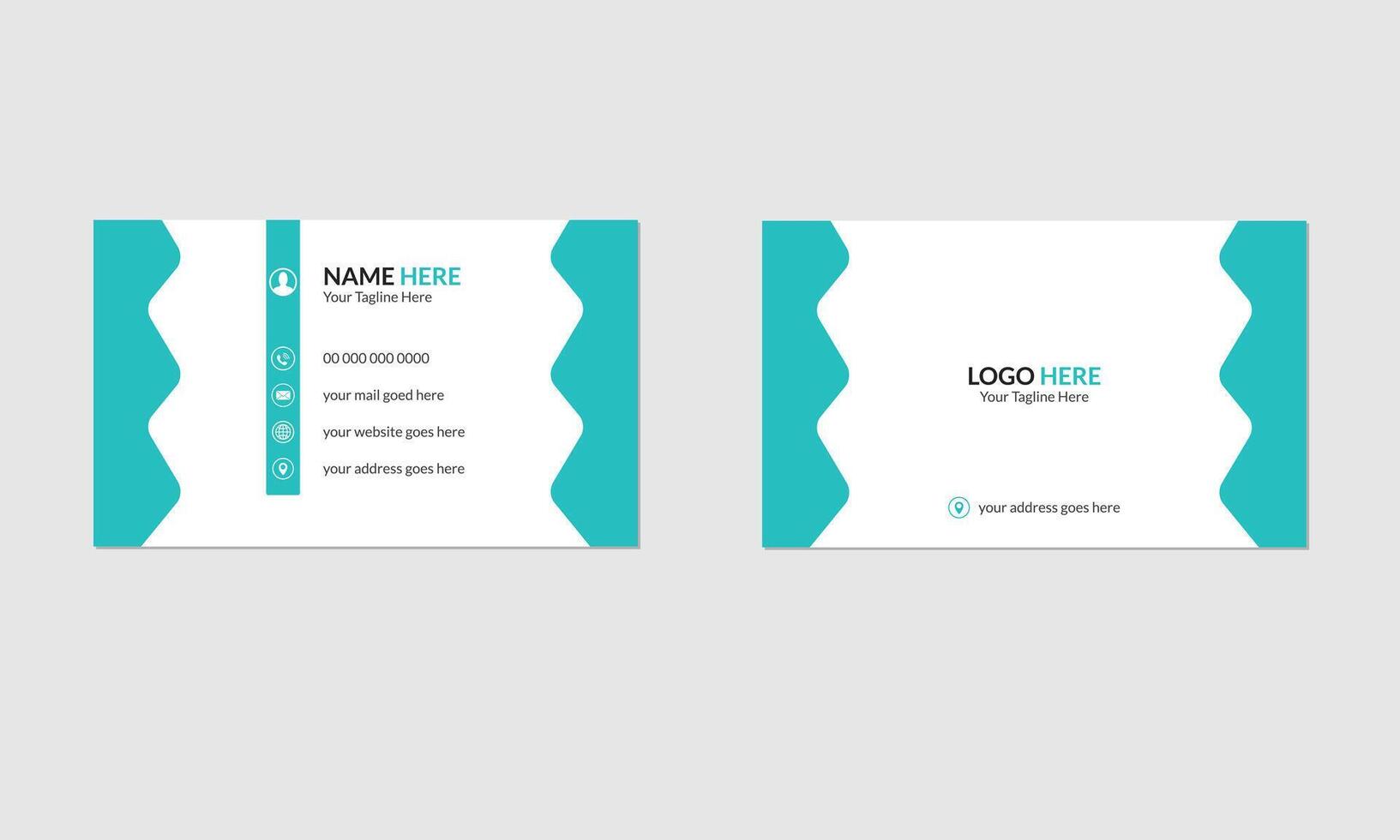 business card template vector