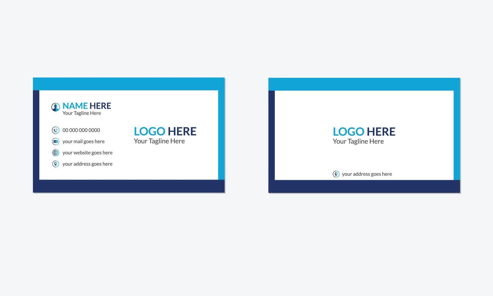 business card template vector