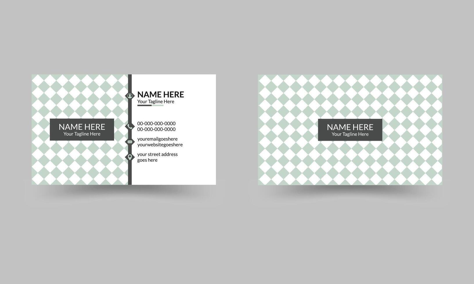 business card template vector