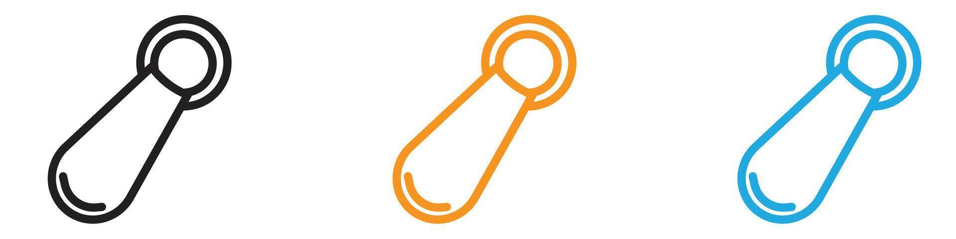 Key Chain Icon logo set collection for web app ui vector