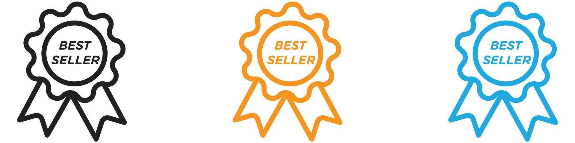 best seller icon logo set collection for web app ui vector