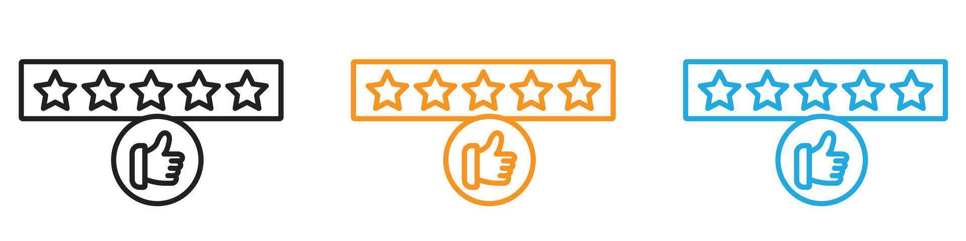 customer product rating icon vector