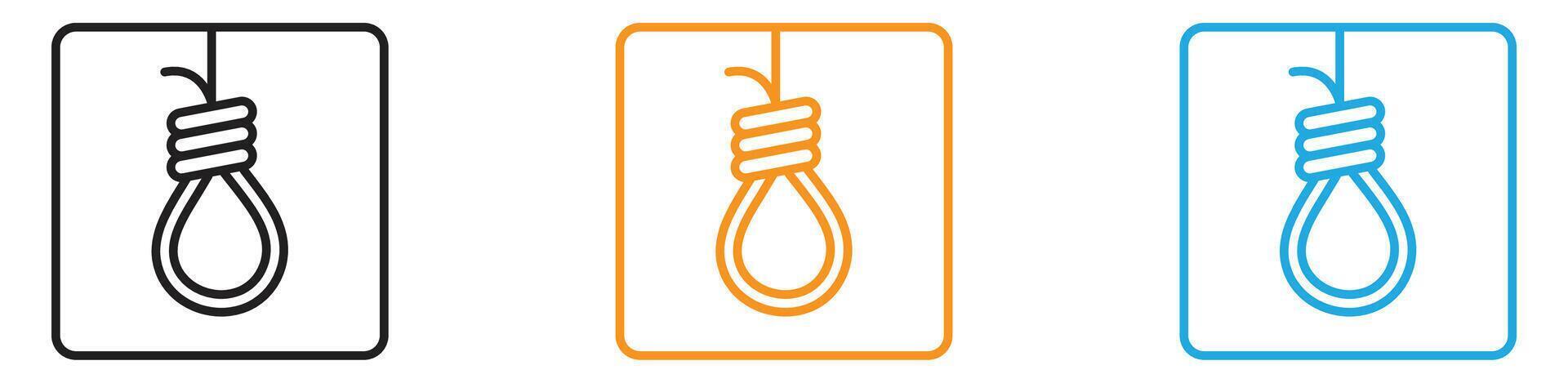 gallows icon logo set collection for web app ui vector
