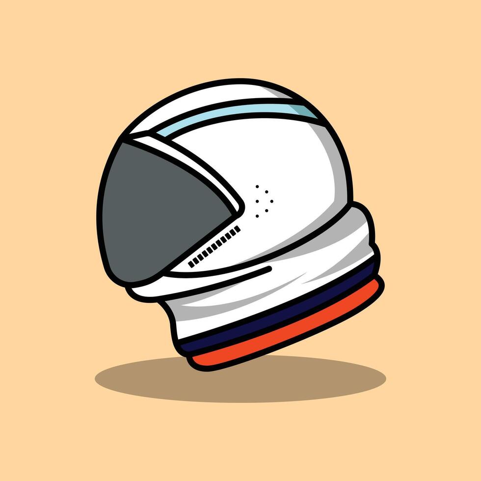 Astronaut Helmet Illustration vector